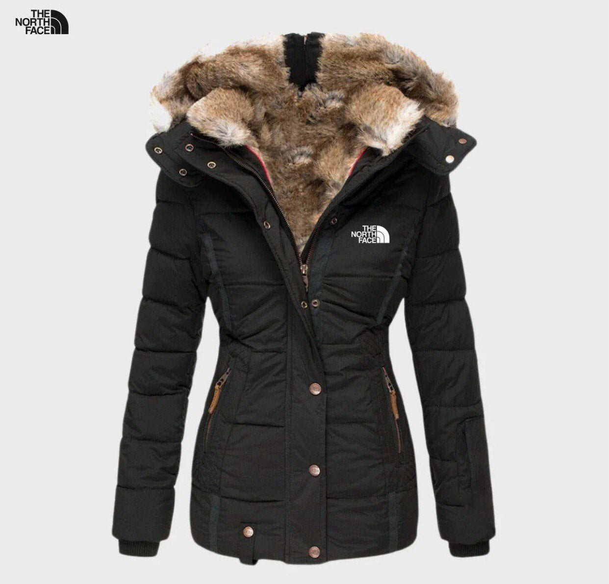 The North Face Damen Winterjacke mit Kunstfellkapuze