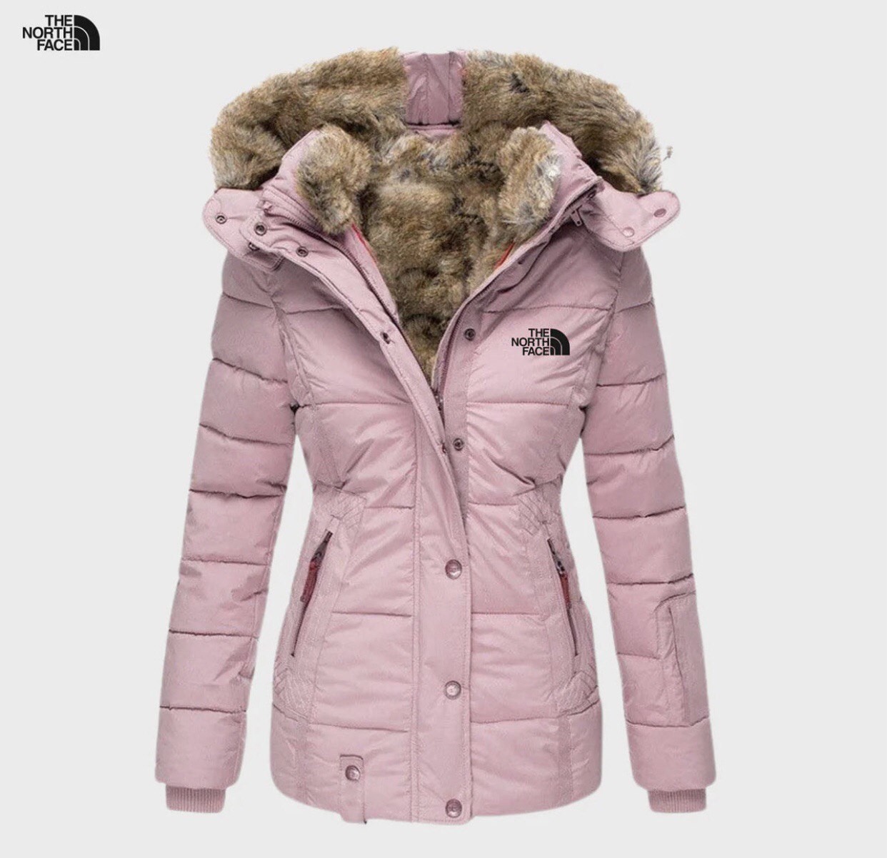 The North Face Damen Winterjacke mit Kunstfellkapuze